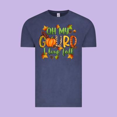 Oh My Gourd I Love Fall Vintage Tee Designed By Zillion Design Studio