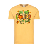 Vintage Mustard oh my gourd i love fall Vintage Tee - Zillion Design Studio