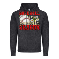 Vintage Black baseball is my favorite season Vintage Hoodie - texasbilliewilder