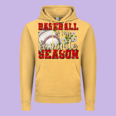 Vintage Hoodie baseball is my favorite season