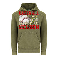 Vintage Olive baseball is my favorite season Vintage Hoodie - texasbilliewilder