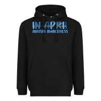 Black in april we wear blue autism awareness Heavyweight Hoodie - MaliasSmallBusiness
