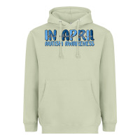 Matcha in april we wear blue autism awareness Heavyweight Hoodie - MaliasSmallBusiness