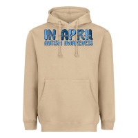 Mushroom in april we wear blue autism awareness Heavyweight Hoodie - MaliasSmallBusiness