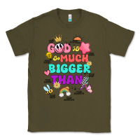 Army Green god is bigger design Classic Tee - JahusDesignShop