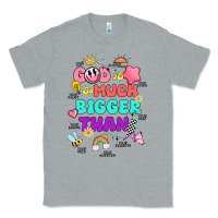 Heather Grey god is bigger design Classic Tee - JahusDesignShop