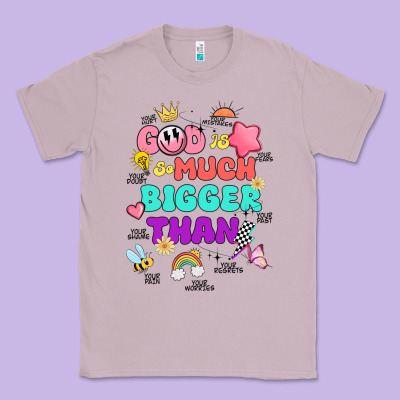 God Is Bigger Design Classic Tee Designed By Jahusdesignshop