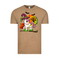 Vintage Coffee halloween unicorn Vintage Tee - Zillion Design Studio