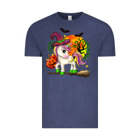 Vintage Denim halloween unicorn Vintage Tee - Zillion Design Studio
