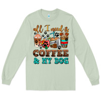 Matcha all i need is coffee and my dog Long Sleeve Tee - AdoDesignShop