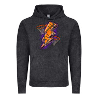 Vintage Black basketball lightning bolt Vintage Hoodie - Zillion Design Studio