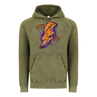 Vintage Olive basketball lightning bolt Vintage Hoodie - Zillion Design Studio