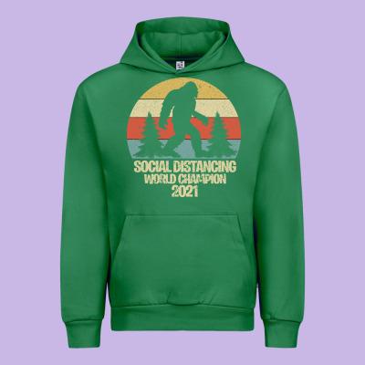 Bigfoot Social Distancing World Champion Urban Hoodie Designed By Bettercallsaul