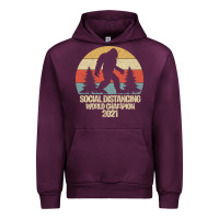 Mauve Wine Bigfoot Social Distancing World Champion Urban Hoodie - Bettercallsaul