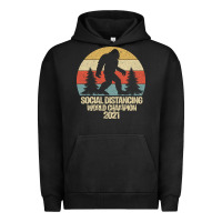 Pigment Black Bigfoot Social Distancing World Champion Urban Hoodie - Bettercallsaul