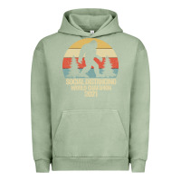 Pigment Oil Green Bigfoot Social Distancing World Champion Urban Hoodie - Bettercallsaul