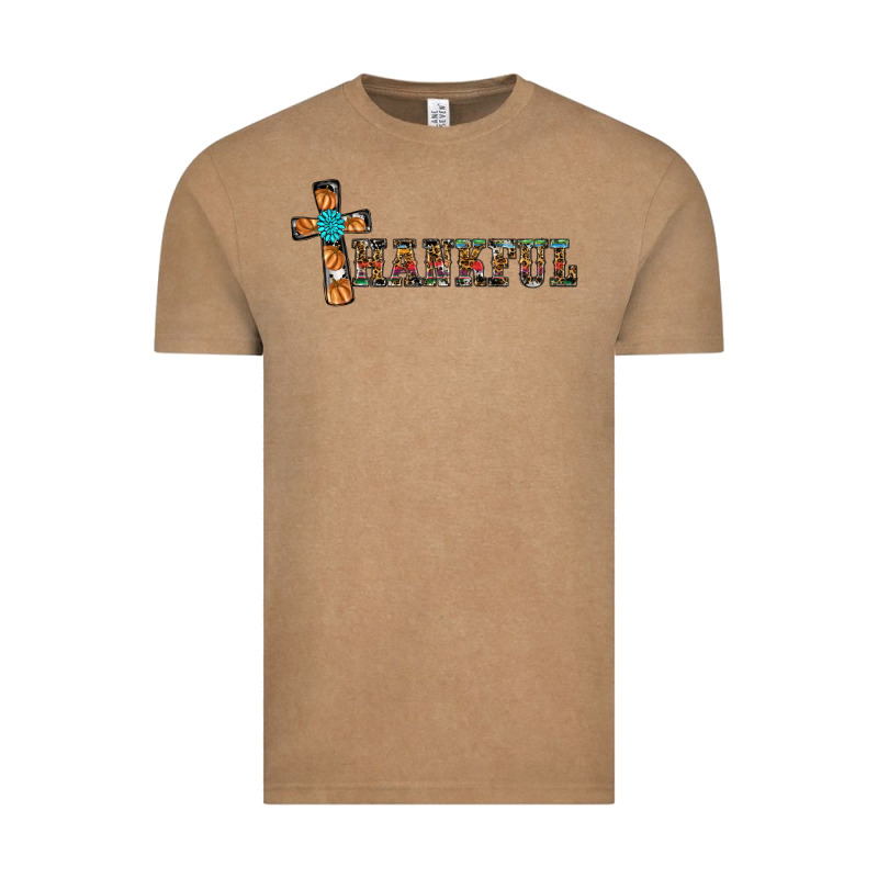 Thankful Pumpkin Cross Vintage Tee by RanaPortraitStore | Teevron
