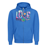 True Royal love nurse Zipper Hoodie - BundleAndBundleShop
