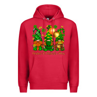 Cardinal happy st. patricks day with gnomies Premium Hoodie - BundleAndBundleShop