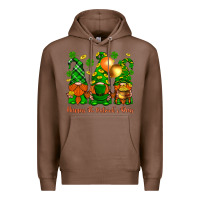 Chestnut happy st. patricks day with gnomies Premium Hoodie - BundleAndBundleShop