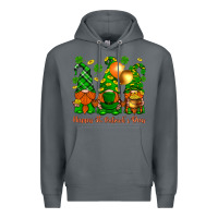 Rock happy st. patricks day with gnomies Premium Hoodie - BundleAndBundleShop