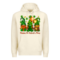 Sandshell happy st. patricks day with gnomies Premium Hoodie - BundleAndBundleShop