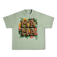 Floral Leopard Mama Urban Heavy Tee | Teevron