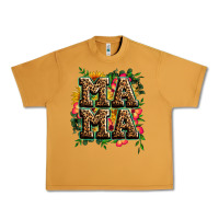Peanut Butter floral leopard mama Urban Heavy Tee - Zillion Design Studio