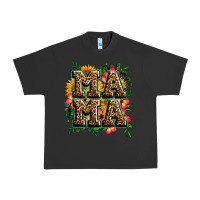 Pigment Black floral leopard mama Urban Heavy Tee - Zillion Design Studio