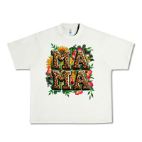 Pistachio floral leopard mama Urban Heavy Tee - Zillion Design Studio