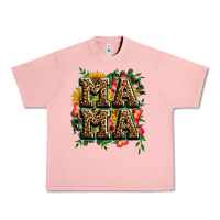 Salmon floral leopard mama Urban Heavy Tee - Zillion Design Studio