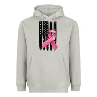 Moon Dust breast cancer ribbon american flag Heavyweight Hoodie - MaliasSmallBusiness