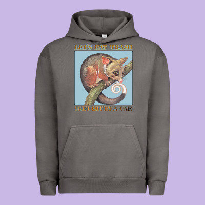 Let's Eat Trash & Get Hit By A Car Urban Hoodie Designed By Bettercallsaul