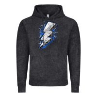 Vintage Black volleyball lightning bolt Vintage Hoodie - Zillion Design Studio