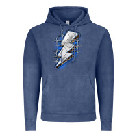 Vintage Denim volleyball lightning bolt Vintage Hoodie - Zillion Design Studio
