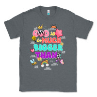 Charcoal Heather god is bigger design Classic Tee - JahusDesignShop