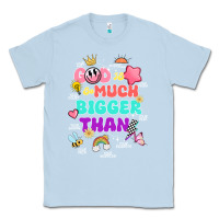 Dusty Blue god is bigger design Classic Tee - JahusDesignShop