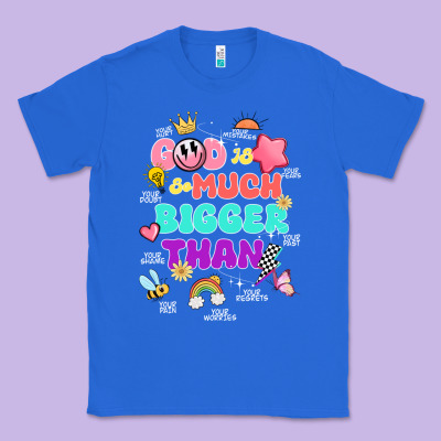God Is Bigger Design Classic Tee Designed By Jahusdesignshop