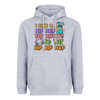 Heather Grey i said a hip hop Heavyweight Hoodie - MaliasSmallBusiness