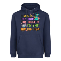 Navy i said a hip hop Heavyweight Hoodie - MaliasSmallBusiness