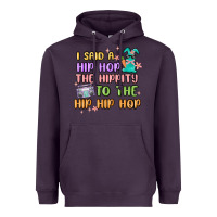 Plum i said a hip hop Heavyweight Hoodie - MaliasSmallBusiness