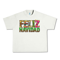 Pistachio feliz navidad with pattern Urban Heavy Tee - texasbilliewilder