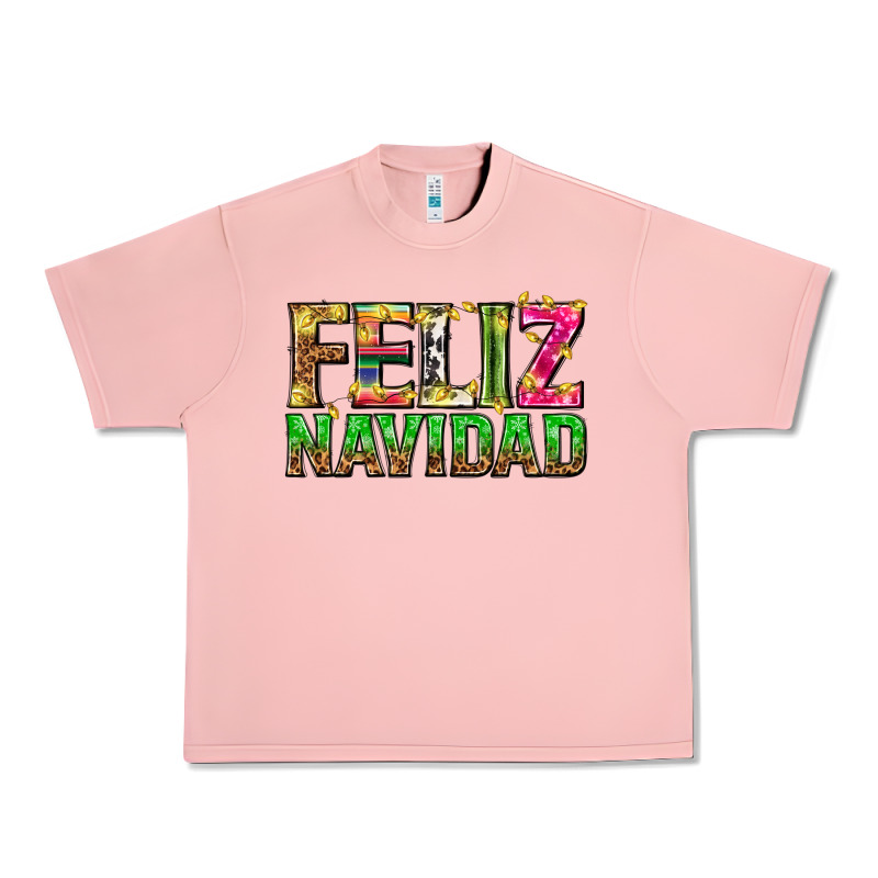 Feliz Navidad With Pattern Urban Heavy Tee by texasbilliewilder | Teevron
