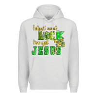 Dove Grey i dont need luck i have got jesus Premium Hoodie - AdoDesignShop