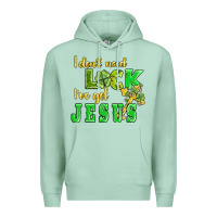 Seafoam i dont need luck i have got jesus Premium Hoodie - AdoDesignShop