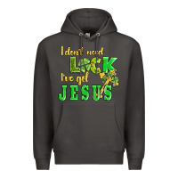 Smoke i dont need luck i have got jesus Premium Hoodie - AdoDesignShop