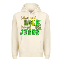 Tofu i dont need luck i have got jesus Premium Hoodie - AdoDesignShop