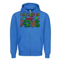 True Royal i believe in santa paws christmas Zipper Hoodie - Jasminsmagicworld