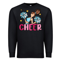Black cheer Premium Sweatshirt - MaliasSmallBusiness