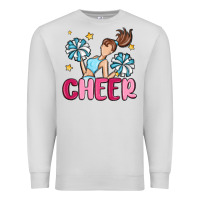 Dove Grey cheer Premium Sweatshirt - MaliasSmallBusiness